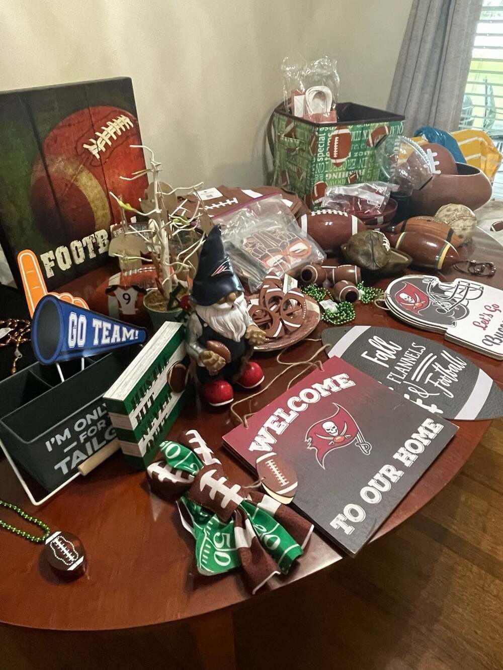 Football season lot for tailgating and football parties.